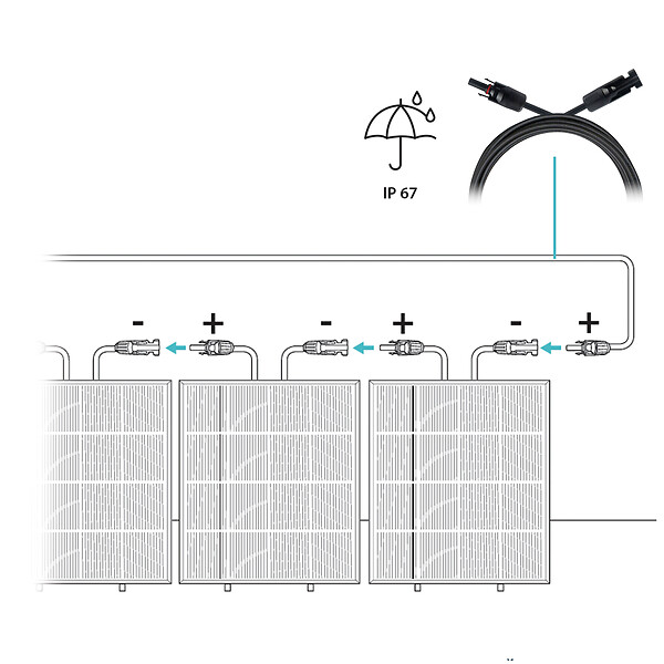 AVIDSEN - Câble universel pour panneaux solaires MC4 5m - Avidsen - 127134 - large