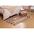 ATMOSPHERA - Tapis effet laine Scott marron 90x2cm - vignette