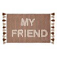 ATMOSPHERA - Tapis effet laine Scott marron 90x2cm - vignette