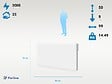 PURLINE - Radiateur à inertie avec plaque céramique interne avec contrôle WIFI - vignette