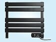PURLINE - Sèche-serviettes électrique compact noir 100W - vignette