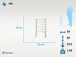 PURLINE - Sèche-serviettes électrique aluminium 100W - vignette