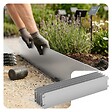 VOUNOT - Lot de 10 Bordure de jardin en métal galvanisé flexible 100x18cm - vignette