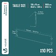 VOUNOT - Lot de 10 Bordure de jardin en métal galvanisé flexible 100x18cm - vignette
