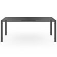 ID MARKET - Salon de jardin THELMA table 190 CM et 8 chaises empilables gris anthracite - vignette