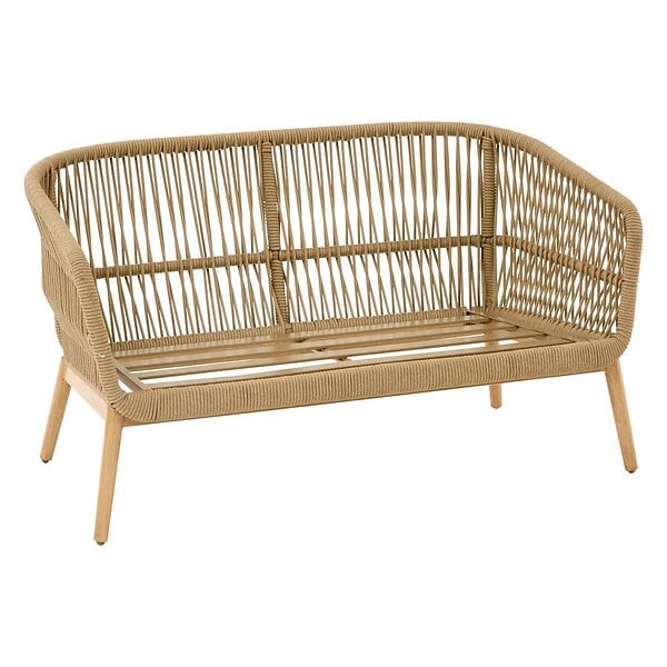 HESPERIDE - Canapé de jardin Orissa 2 places beige - large