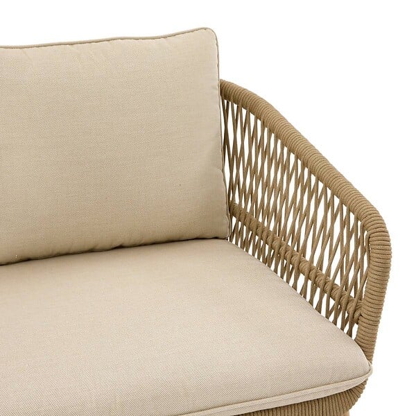 HESPERIDE - Canapé de jardin Orissa 2 places beige - large