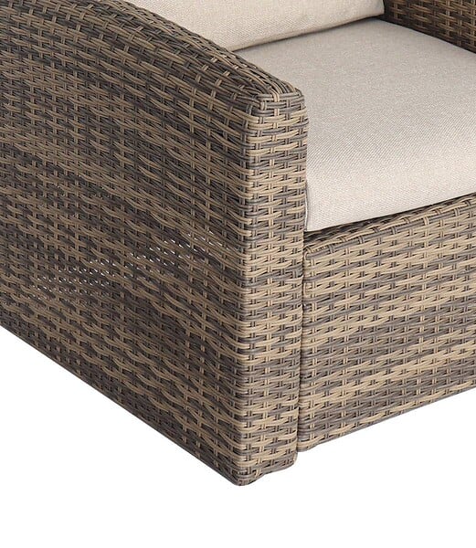 HESPERIDE - Canapé de jardin Selenim 2 places beige - large