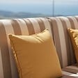 OVIALA - Salon de jardin bas modulable rayé 2 places beige - Patio - vignette
