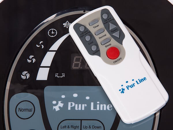 PURLINE - Rafraichisseur d'air par évaporation à débit élevé minuterie et 6 vitesses - large