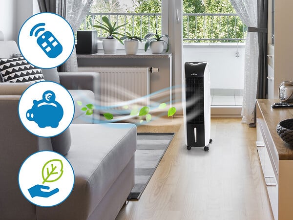 PURLINE - Rafraichisseur d'air par évaporation électronique à débit élevé - large