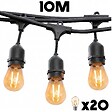 LUMISKY - Guirlande MAFY 20 ampoules E27 10M - vignette