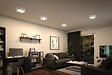 PAULMANN - Panneau LED Atria Shine D.190mm 11,2W 1340lm 4000K noir 230V - vignette