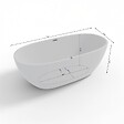 SPALINA - Baignoire îlot ovale SAMBA L. 170 x l. 79 cm, by SPALINA - vignette