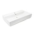 SWISS AQUA TECHNOLOGIES - Swiss Aqua Technologies Lavabo à poser et à suspendre 80,5x46,5 cm blanc 1 trou pour robinet SAT Infinitio (SATINF8046) - vignette