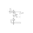 GROHE - Lot de 2 mitigeurs lavabo mural Eurocube M + corps encastré - vignette