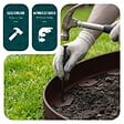 VOUNOT - Bordure de jardin plastique flexible 20m avec piquets Marron - vignette