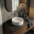 CERAMIA - Ceramia Vasque à poser ronde 36 cm hauteur 12,5 cm sans trop-plein blanc mat PixL (CEPX3636WM) - vignette