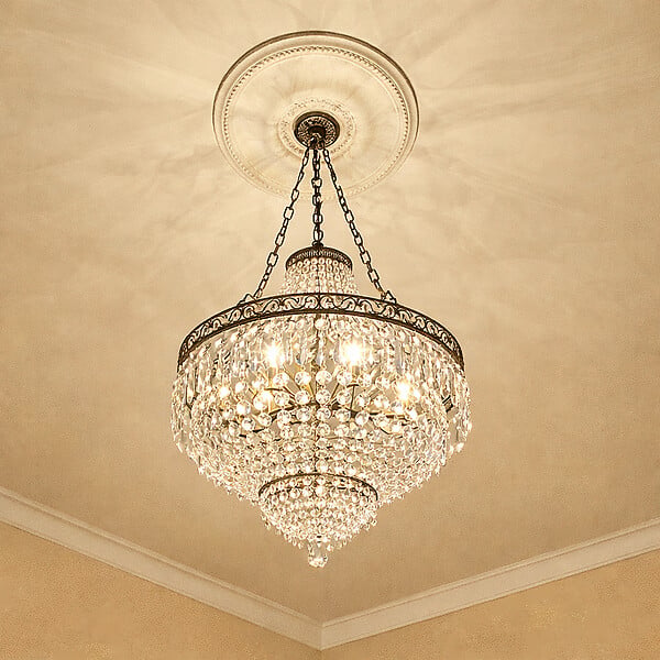 SANS - Rosace plafond 52cm R002 - Polyuréthane - large