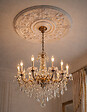 SANS - Rosace plafond 70,5 cm R040 - Polyuréthane - vignette