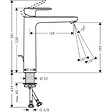 HANSGROHE - Mitigeur lavabo Vernis Blend 190 avec tirette et vidage synthétique Chromé + nettoyant Briochin - vignette