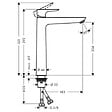 HANSGROHE - Mitigeur lavabo Talis E 240, sans tirette ni vidage blanc mat - vignette