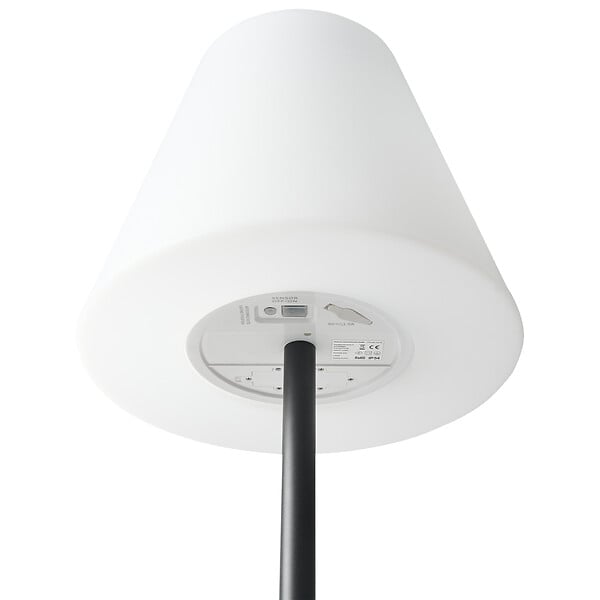 BELIANI - Lampadaire solaire d'extérieur à LED FONESCA Avec télécommande Blanc - large