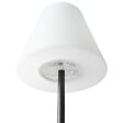 BELIANI - Lampadaire solaire d'extérieur à LED FONESCA Avec télécommande Blanc - vignette