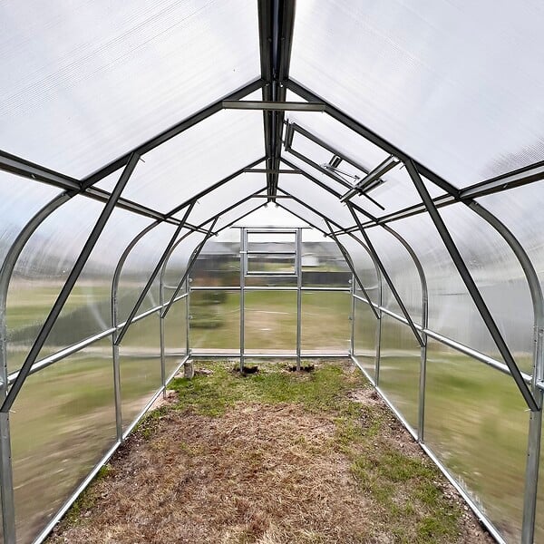 KLASIKA GREENHOUSES - Fenêtre de toit KLASIKA DROP pour serre avec ouvre-fenêtre automatique - large
