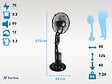 PURLINE - Ventilateur brumisateur à haut débit et 3 vitesses - vignette
