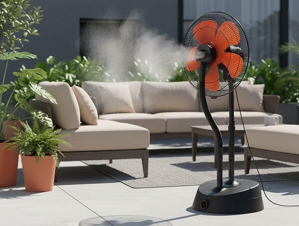 PURLINE - Ventilateur brumisateur à haut débit et réservoir de 6 L - large