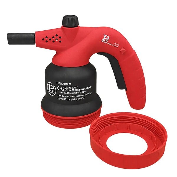 PROWELTEK - Lampe à souder à gaz 1350°C avec Système de gachette Breveté - Allumage Auto Sécurisé, Cartouche gaz 190g - large