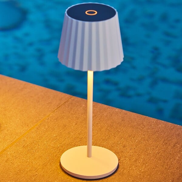 LUMISKY - Lampe de table sans fil ABBY Blanc H30cm - large