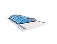 ALTANKA - Abri de piscine Horizon - 8.58x3.92 m - polycarbonate alvéolaire 8 mm - pour piscine BAS7309 - ECO309 - vignette