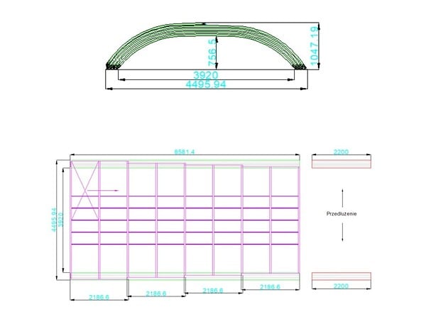 ALTANKA - Abri de piscine Horizon - 8.58x3.92 m - polycarbonate alvéolaire 8 mm - pour piscine BAS7309 - ECO309 - large