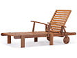 HABITAT ET JARDIN - Bain de soleil pliant en bois exotique "Tokyo" - Maple - Marron clair - vignette
