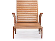 HABITAT ET JARDIN - Bain de soleil pliant en bois exotique "Tokyo" - Maple - Marron clair - vignette