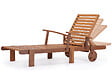 HABITAT ET JARDIN - Bain de soleil pliant en bois exotique "Tokyo" - Maple - Marron clair - Lot de 2 - vignette