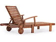 HABITAT ET JARDIN - Bain de soleil pliant en bois exotique "Tokyo" - Maple - Marron clair - Lot de 2 - vignette
