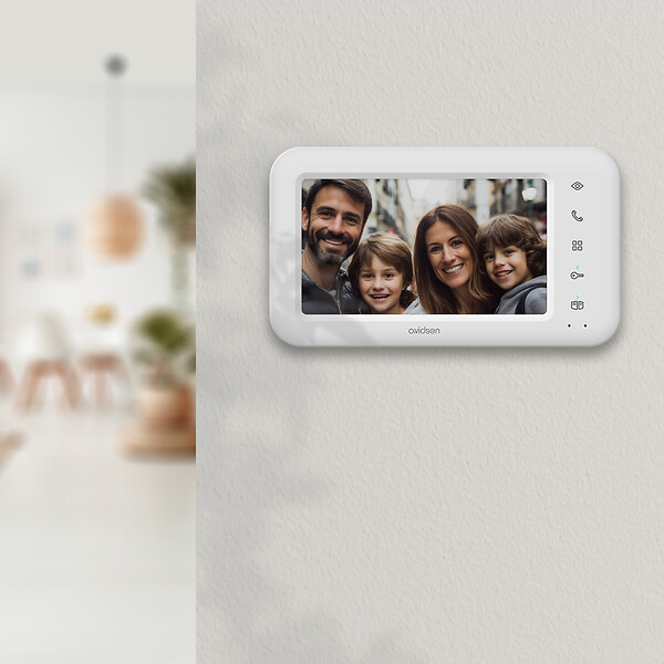 AVIDSEN - Visiophone filaire - compatible 2 familles avec double commande - Elia 2 Families - Avidsen - 112303 - large