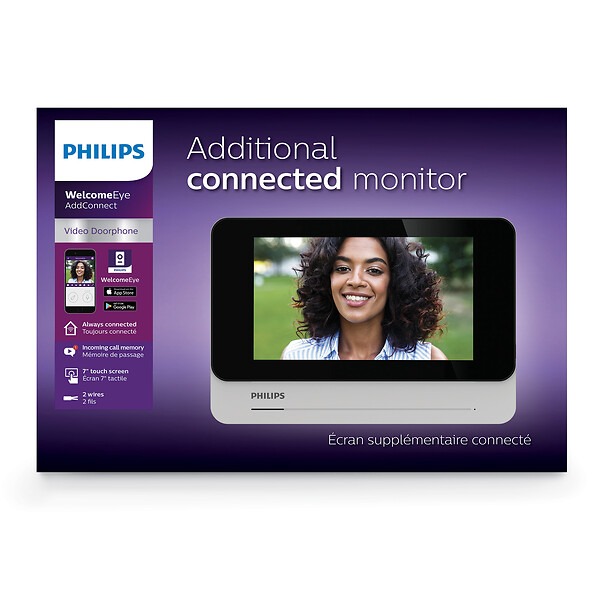 PHILIPS - Moniteur supplémentaire 7" connecté écran large idéal pour solution bi famille - Philips - 531038 - large