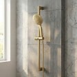 ESSEBAGNO - Luisa ensemble barre de douche or brossé 3 pièces - vignette