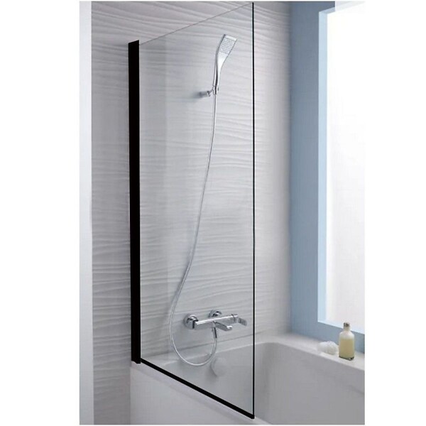 JACOB DELAFON - Pare-bain Struktura 1 volet pivotant noir mat - large