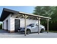 ALTANKA - Carport, abri de voiture  3x5.24 m - 15 m2 - couverture PVC  - CAR7-2PVCTR - vignette