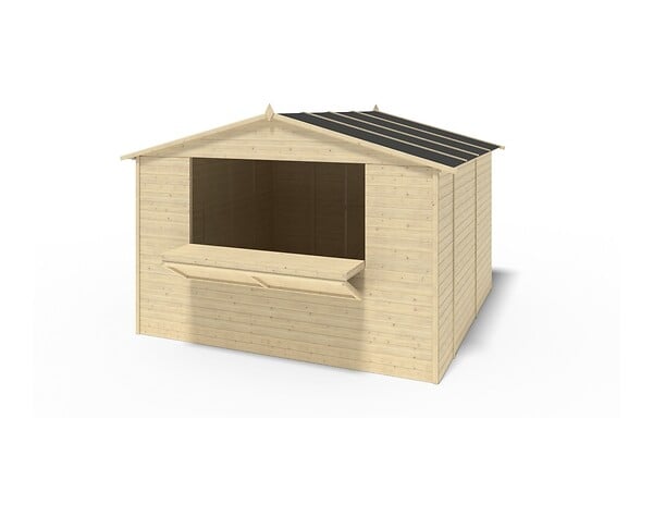 ALTANKA - Kiosque/ stand de marché/ de vente 9.42 m2 - 3.11x3.03 m - 19 mm - DOM607 - large