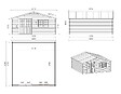 ALTANKA - Abri de jardin en bois - 6x6 m + terrasse avec balustrade et avant-toit en bois - 48 m2 - DOM749+DOM553+DOM555+POD04 - vignette