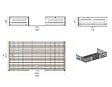 ALTANKA - Abri de jardin en bois - 6x6 m + terrasse avec balustrade et avant-toit en bois - 54 m2 - DOM749+DOM556+DOM558+POD04 - vignette