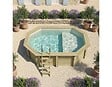 ALTANKA - Piscine hors sol en bois NEMO 4.3 x 3 - H.1.18 m avec plage, sable, fixations à visser - BAS7302OSPL3+PLA302 - vignette
