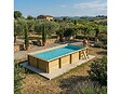 ALTANKA - Piscine hors sol en bois AQUA 8.5 x 4.35 - H.1.45 m, sable, fixations à visser - BAS7309OSPL3 - vignette