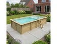 ALTANKA - Piscine hors sol en bois AQUA 7 x 3.75 - H.1.45 m avec plage, sable, fixations à sceller - BAS7308OSPI3+PLA308 - vignette